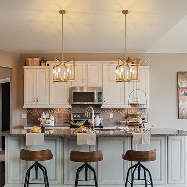 6-Light Gold Pendant Light